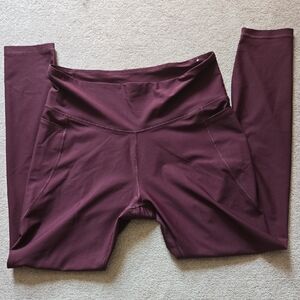 Old Navy Leggings Pockets Powersoft XL Maroon